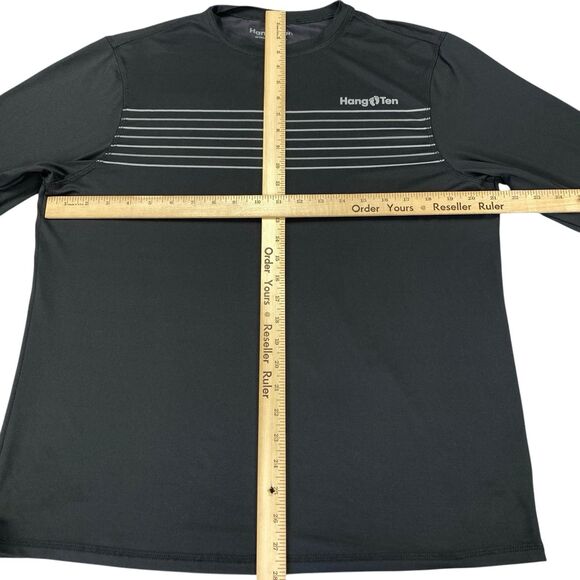 Hang Ten Men’s Long Sleeve Sun Tee, UPF 50+ Protection, Quick-Dry Gray  M - Picture 4 of 14
